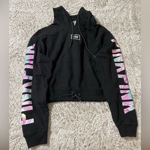 PINK cropped hoodie